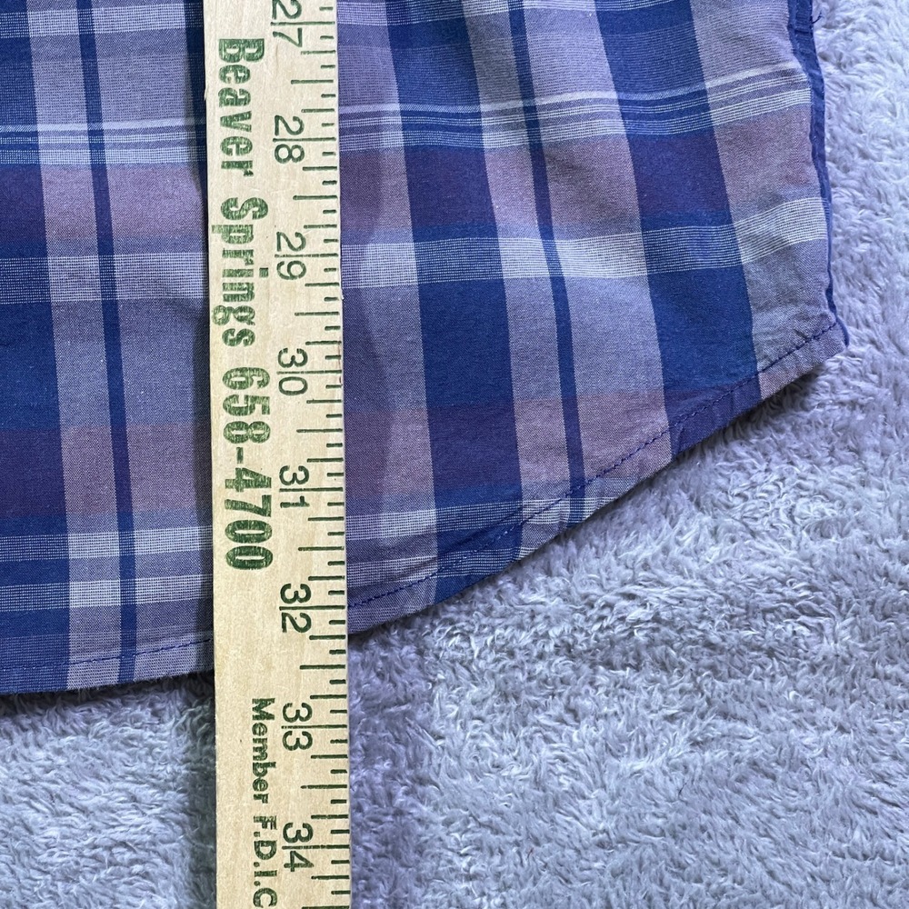Carhartt Men's Relaxed Fit Tall Long Sleeve Plaid Button Up Shirt‎ L - Picture 3 of 14
